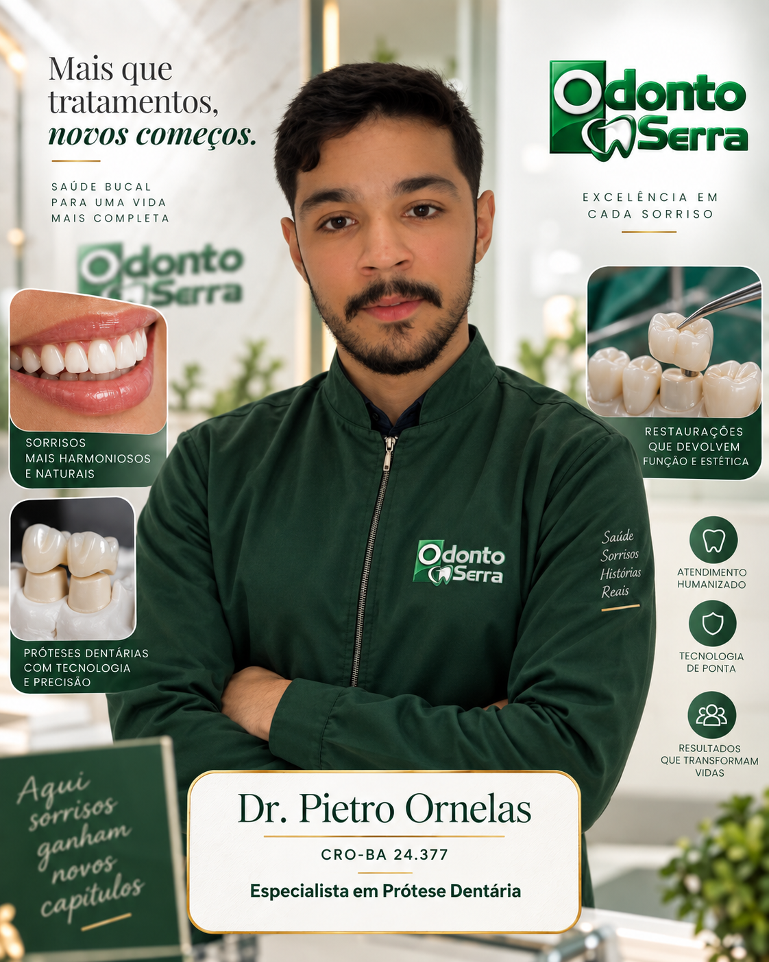 Dr. Pietro Ornelas — Especialista em Prótese Dentária, CRO-BA 24.377